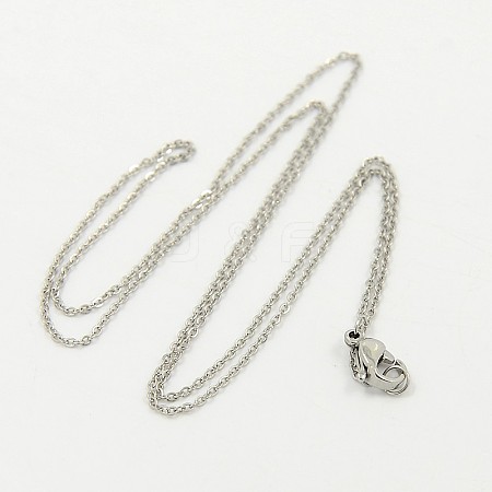 Tarnish Resistant 304 Stainless Steel Necklaces STAS-D022-01-1
