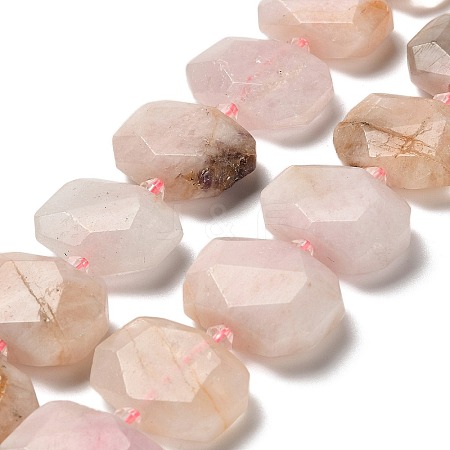 Natural Morganite Beads Strands G-H078-B20-01-1