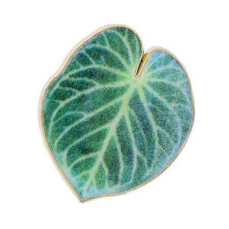 Leaf Enamel Pins JEWB-S040-01A-G-1