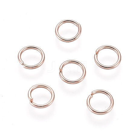 304 Stainless Steel Open Jump Rings STAS-O098-01RG-15-1