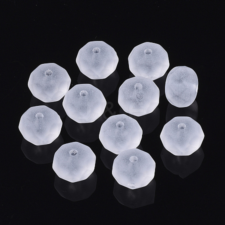 Transparent Frosted Acrylic Beads LS-FACR-N004-003-1