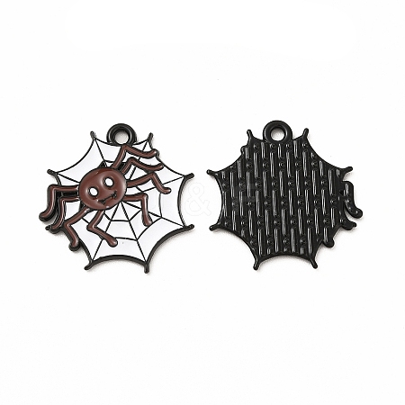 Rack Plating Halloween Alloy Enamel Pendants LS-FIND-G054-16EB-02-1