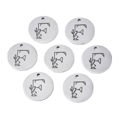 Non-Tarnish 304 Stainless Steel Charms STAS-T059-26P-F-1