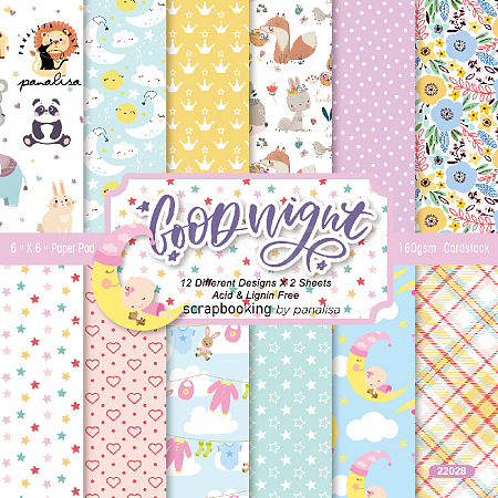 24 Sheets 12 Styles Cute Baby Scrapbook Paper Pads PW-WG55067-01-1