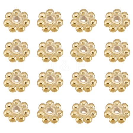16Pcs 925 Sterling Silver Granulated Beads STER-BC0003-14G-1