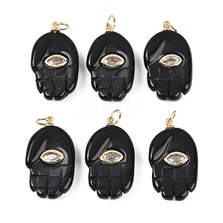 Natural Obsidian Pendants G-Z134-05B-1