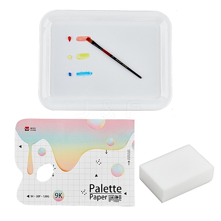 1Pc Plastic Color Palette DIY-HY0001-69-1