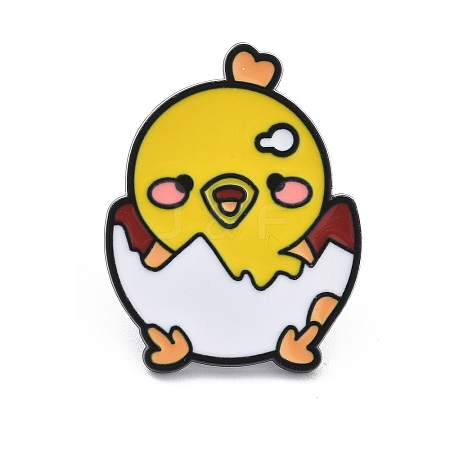 Yellow Chicken Enamel Pins JEWB-R054-01EB-01-1