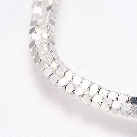 Grade AA Non-Magnetic Synthetic Hematite Bead Strands G-G652-19S-1