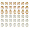 60Pcs 2 Colors Electroplate Glass Beads EGLA-TADJ0001-19C-2