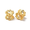 Rack Plating Flower Brass Beads KK-F873-26G-1