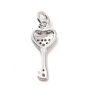 Brass Micro Pave Cubic Zirconia Pendants KK-C012-11P-2