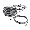 Unisex Adjustable Braided Bead Bracelets BJEW-J181-08A-1