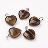 Natural Tiger Eye Pendants X-G-G956-B01-FF-1