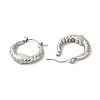 Non-Tarnish 304 Stainless Steel Heart Hoop Earrings for Women EJEW-L237-05P-2