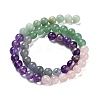 Natural Flower Amazonite & Amethyst & Flower Amazonite & Green Aventurine & Blue Aventurine Beads Strands G-B095-A01-02-4