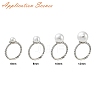 Brass Finger Cup Peg Ring Settings KK-L184-58P-3