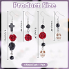 4Pair 304 Stainless Steel Dangle Earring EJEW-AR00009-2