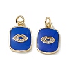 Brass Micro Pave Cubic Zirconia Charms KK-E068-VB436-1-2