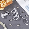 Alloy Rhinestone Shoelace Buckle DIY-GF00074-22-4