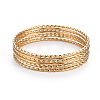 Fashion 201 Stainless Steel Bangle Sets BJEW-L664-001A-1-1