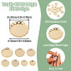 60Pcs 6 Style 304 Stainless Steel Cabochon Settings STAS-CD0001-11-4
