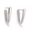 Anti-Tarnish Rhodium Plated 925 Sterling Silver Ice Pick Pinch Bails STER-D035-23P-01-1