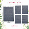 PP Plastic Creasing Plate Sets FIND-WH0152-911A-2