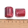 Opaque Acrylic Imitation Gemstone Beads AC-CBAE907-02-3