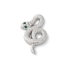 Brass Pave Clear Cubic Zirconia Pendants KK-V016-16P-1
