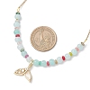Natural Mixed Stone & Quartz Crystal Round Beaded Necklaces NJEW-JN05302-02-3