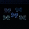 UV Plating Luminous Transparent Acrylic Beads OACR-P010-07B-4