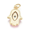 Golden Plated Brass Pendants ZIRC-L086-004-3