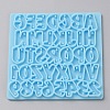 DIY Letter A~Z Holographic Connector Charm Silicone Molds DIY-TAC0026-03-2