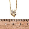 304 Stainless Steel Crystal Rhinestone Pendant Cable Chain Necklaces for Women NJEW-C062-01C-G-5