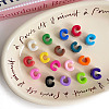 Opaque Acrylic European Beads OACR-M027-01C-1