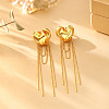 Brass Stud Earrings for Women WG5853B-01-1