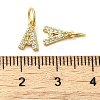 Brass Micro Pave Cubic Zirconia Pendants KK-M273-02G-A-3