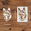 Plastic Reusable Drawing Painting Stencils Templates DIY-WH0202-296-2