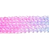 Transparent Gradient Color Glass Beads Strands GLAA-G101-2mm-10-3