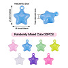 20Pcs Opaque Acrylic Pendants MACR-TADJ0001-04-4