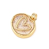 Transparent Epoxy Resin Brass Pendants LS-KK-B163-01G-02-2