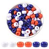 600Pcs 3 Colors Opaque Plastic Beads KY-FS0001-39-1