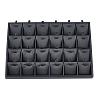 24-Slot Rectangle PU Leather Pendant Display Holder ODIS-WH0043-66-1