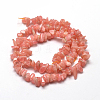 Grade A Natural Rhodochrosite Chip Beads Strands G-E271-93-2