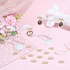 40Pcs Alloy Stud Earring Findings MAK-SC0001-47-7