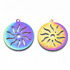 Ion Plating(IP) 201 Stainless Steel Pendants STAS-R114-013-2