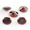 Oval Shaped Cubic Zirconia Pointed Back Cabochons X-ZIRC-R010-7x5-03-1