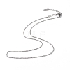 Non-Tarnish 304 Stainless Steel Cable Chain Necklace for Men Women NJEW-K245-014B-1