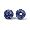 Independence Day Theme Wood European Beads WOOD-Z005-01C-03-2